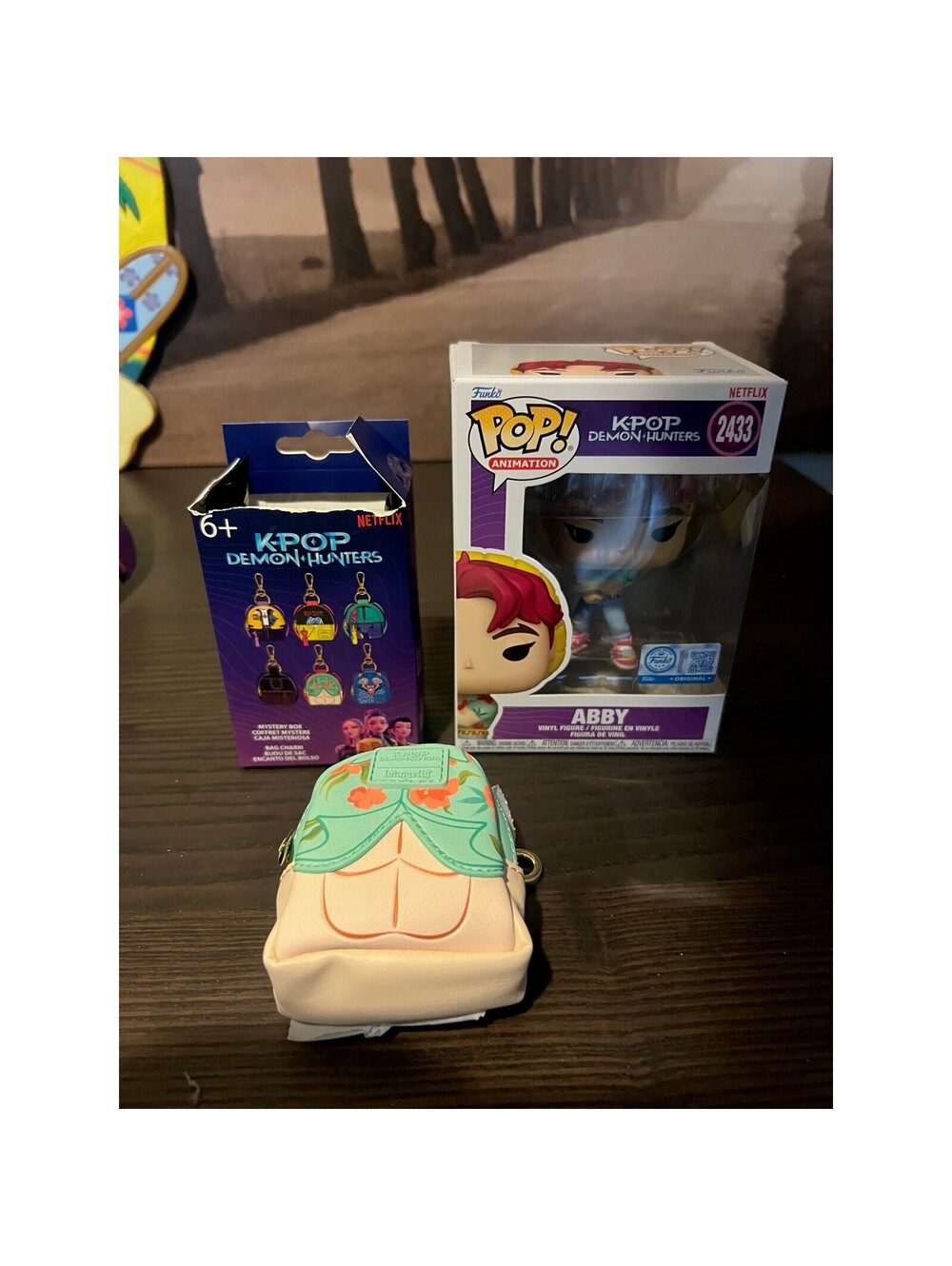 EXC Abby Funko Pop & Loungefly Keychain K-Pop Demon Hunters #2433 Saja Boys